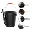 Pure Garden Metal Ash Bucket with Lid and Shovel 50-210